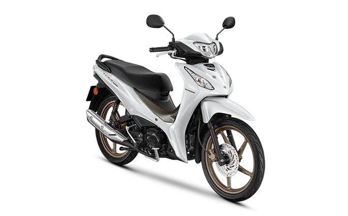All New Honda Wave110 สีขาว-น้ำตาล